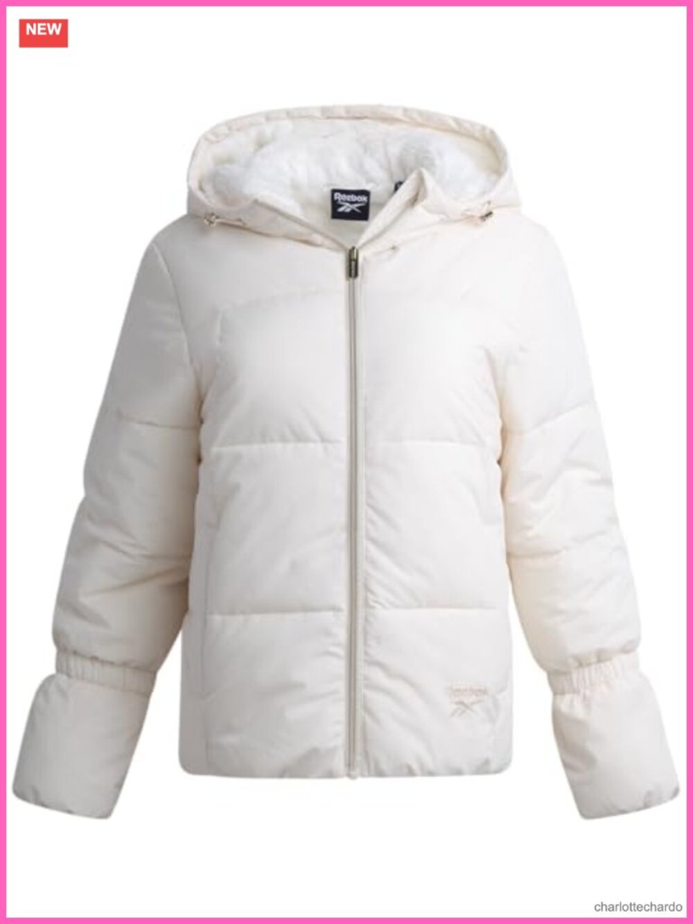 Womens Quilted Puffer Jacket Faux Fur Hooded Parka Winter Coat